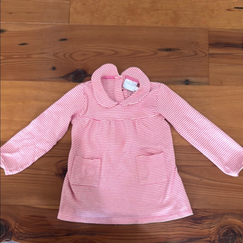 Little English Pink Striped Toddler Dress